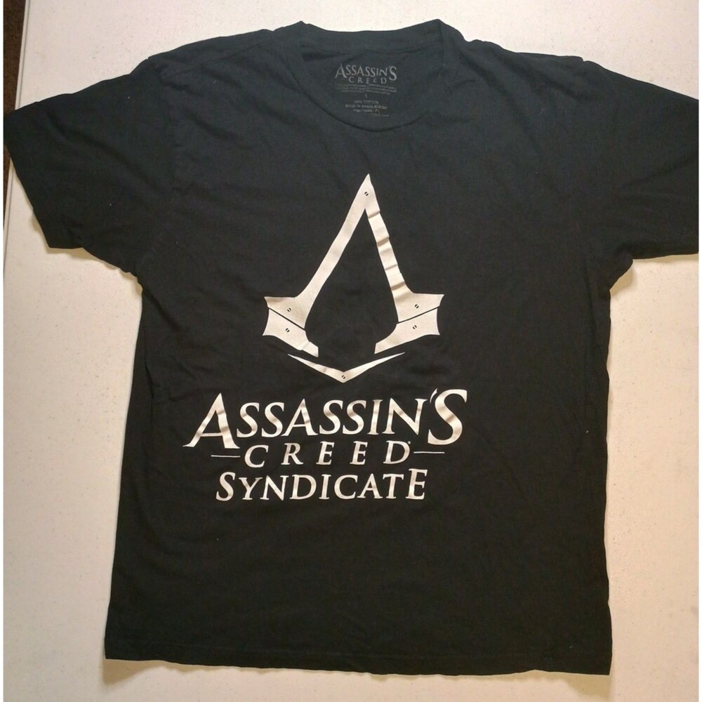Assassin's Creed Syndicate T-Shirt - Trident Logo Over Name